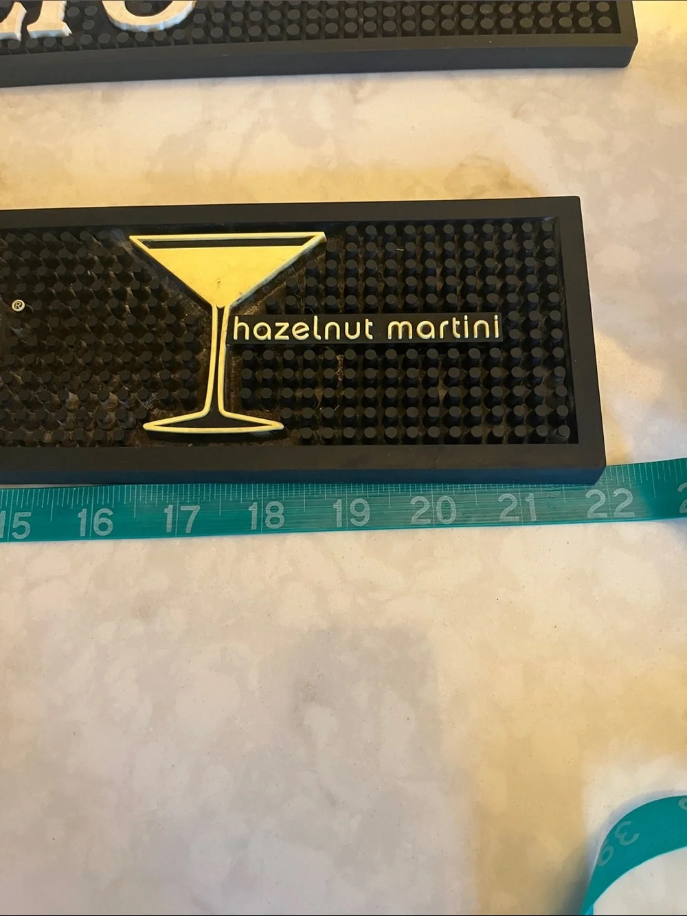Branded bar spill mats set of three heavy rubber